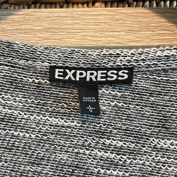 Express French Terry Open Jewel Cuff Pullover/Cardigan/Blazer/Sweater, L - Picture 2 of 6